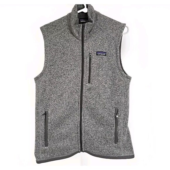 Patagonia Better Sweater Fleece Vest Heathered Gray Men's Size M VGUC - Picture 2 of 9